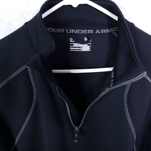 Under Armour Fuego 1/4 Zip Waffle Knit Sweater - Picture 4 of 6